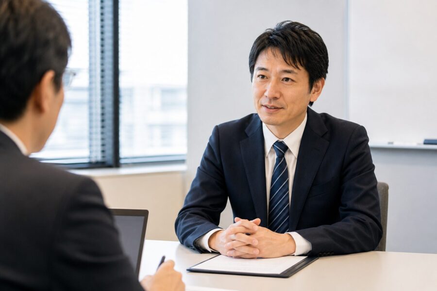 就職面接で話した